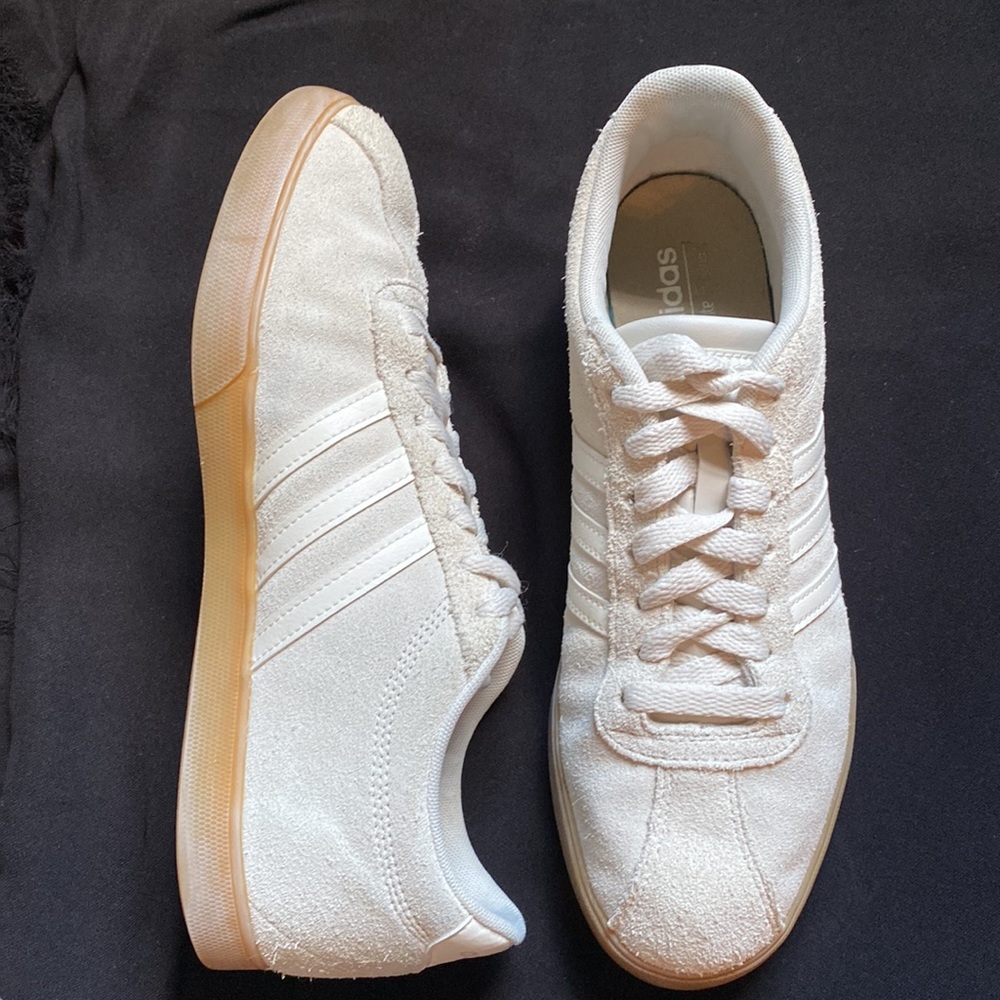 Off-White Nubuck Adidas Shoes